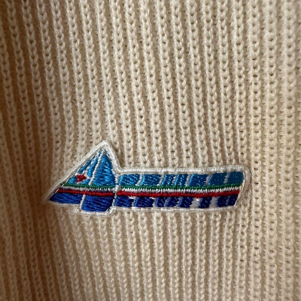 Vtg Fila Wool Sweater Mens 44 XL 1/4 Zip 80s Pullover Italy Golf Tennis Preppy - Picture 2 of 8